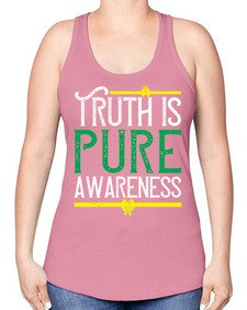 Truth is pure awareness Style 10# - Self awareness -Racerback Tank