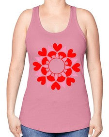 ValentineMandalaOPT 1194# - mandala -Racerback Tank