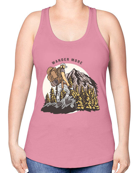Wander More 3# - nature -Racerback Tank