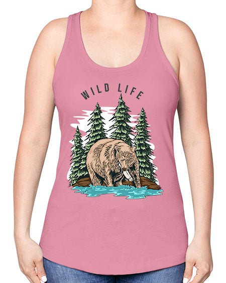 Wild Life 1# - nature -Racerback Tank
