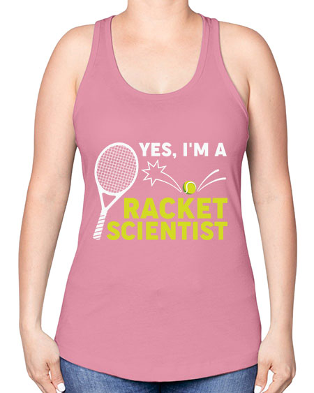 YesImARacketScientistScientistSkinite Scientist Skinite 1# - general science -Racerback Tank