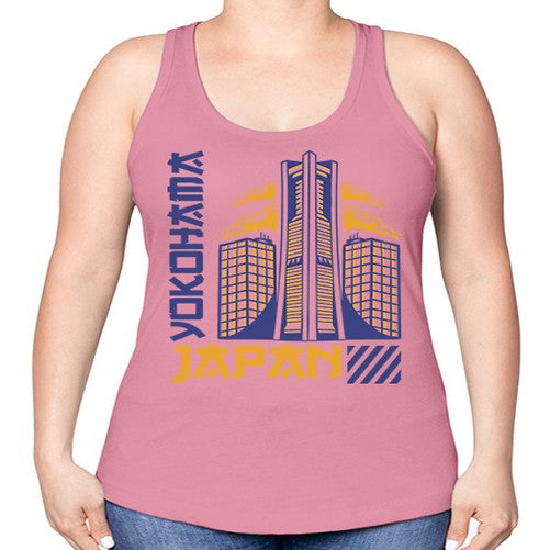 Yokohama 2157# - cities -Racerback Tank