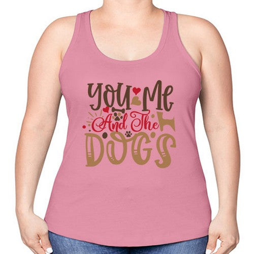 You Me And The Dogs Style 52# - dogs -Racerback Tank