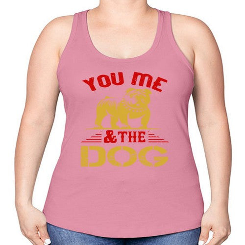 You Me The Dog Style 140# - dogs -Racerback Tank