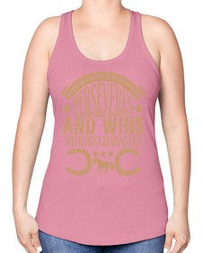 a horse gallop with his lungs perseveres with his heart - horse -Racerback Tank