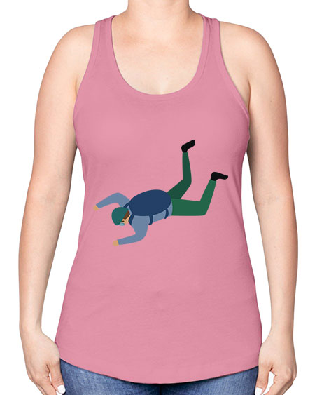 all in one 01# - parachute -Racerback Tank