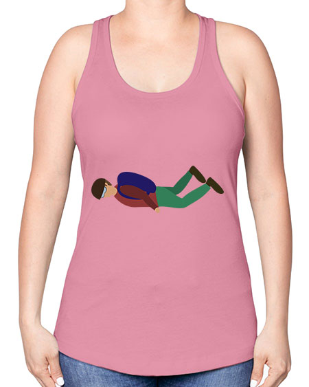 all in one 02# - parachute -Racerback Tank