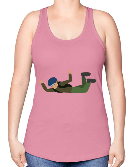 all in one 04# - parachute -Racerback Tank