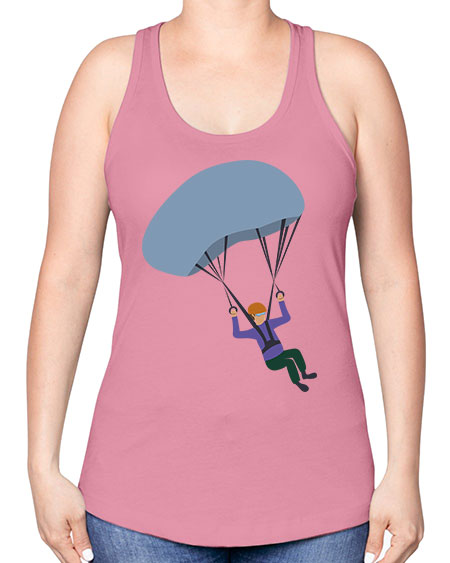 all in one 06# - parachute -Racerback Tank