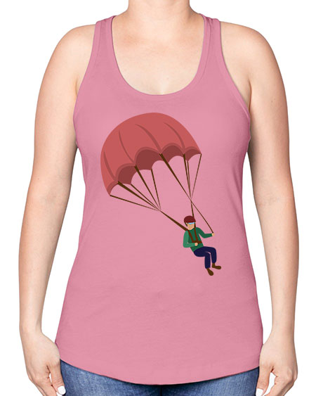 all in one 07# - parachute -Racerback Tank