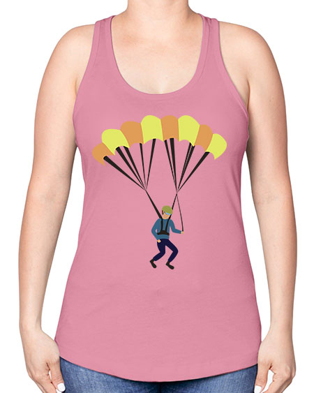 all in one 08# - parachute -Racerback Tank