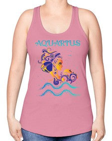 aquarius 13# - aquarius -Racerback Tank