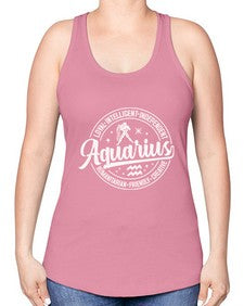 aquarius 77# - aquarius -Racerback Tank