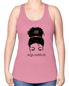 aquarius 81# - aquarius -Racerback Tank