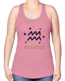 aquarius 83# - aquarius -Racerback Tank
