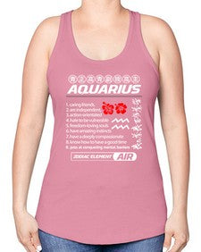 aquarius 85# - aquarius -Racerback Tank