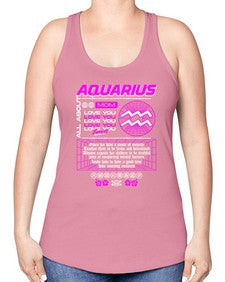 aquarius 86# - aquarius -Racerback Tank