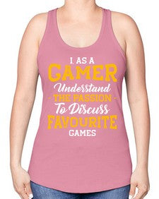as a gamer understan the passion 61# - video games -Racerback Tank