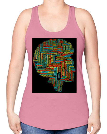 black is beautifulii 215# - black words and phrases -Racerback Tank