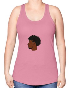 black man 39# - black boys or men -Racerback Tank