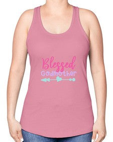 blessed godmother 104# - god parent -Racerback Tank