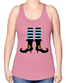 bluewitchlegs 47# - witch -Racerback Tank