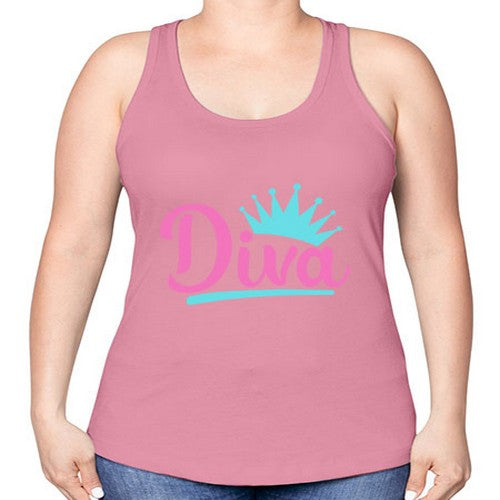 diva Style 121# - dogs -Racerback Tank