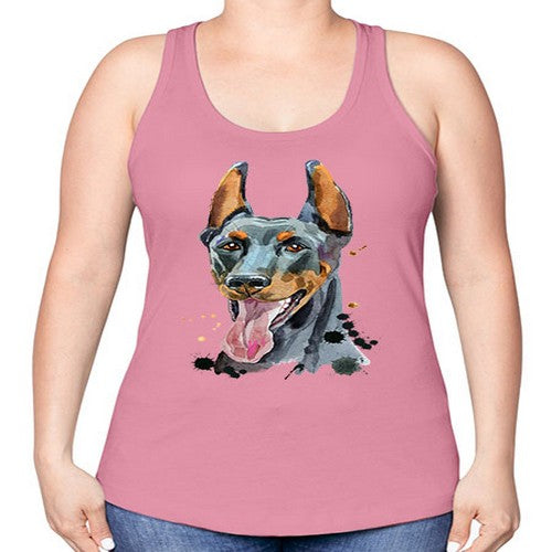 dog 105# - dogs -Racerback Tank