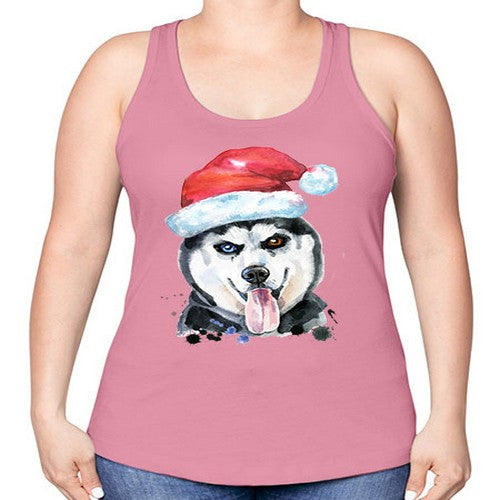 dog hat 104# - dogs -Racerback Tank