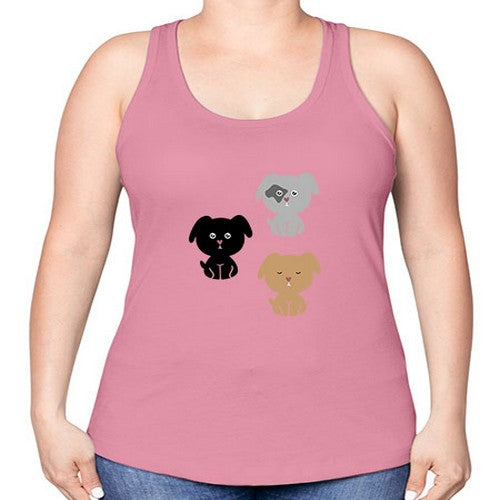 dogs 137# - dogs -Racerback Tank