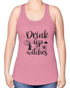 drink up witches 39# - witch -Racerback Tank