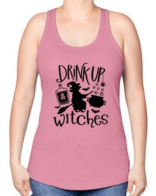 drink up witches 41# - witch -Racerback Tank