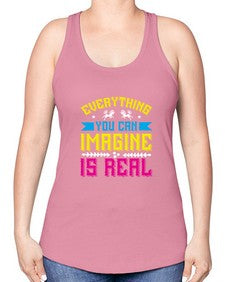 everything you can imagine is real 130# - unicorn -Racerback Tank
