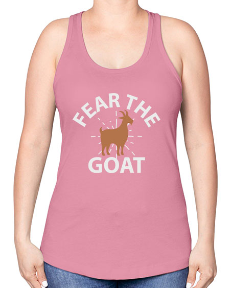 fear the goat Style 4# - goat -Racerback Tank