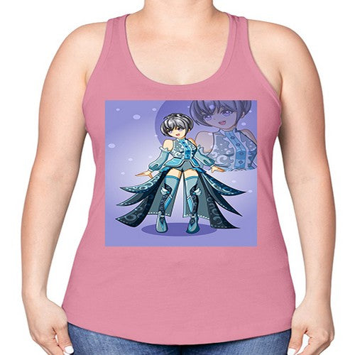 game of beautiful girl140# - anime -Racerback Tank