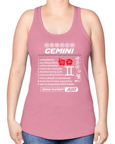 gemini 242# - gemini -Racerback Tank