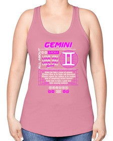 gemini 244# - gemini -Racerback Tank