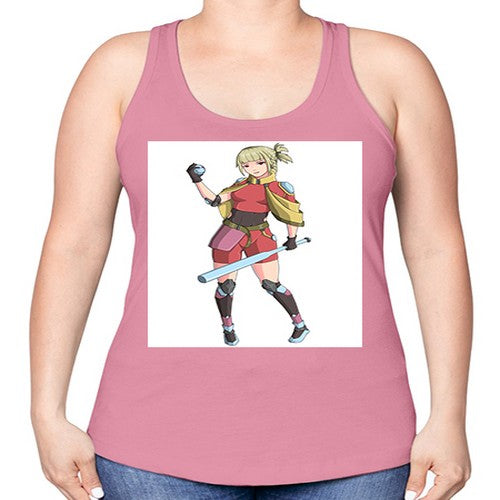 girl bring stick3# - anime -Racerback Tank