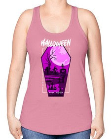 halloween 498# - art pop art -Racerback Tank
