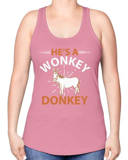 he’s a wonky donkey Style 4# - donkey -Racerback Tank