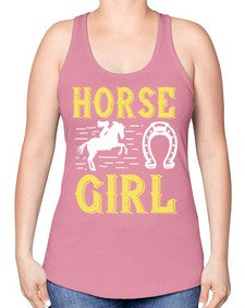 horse girl Style 51# - horse -Racerback Tank