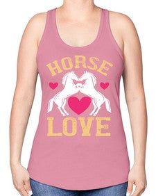 horse lovee Style 49# - horse -Racerback Tank