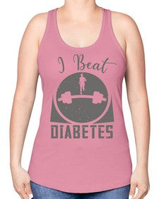 i beat diabetes Style 33# - diabetes -Racerback Tank