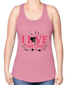 i love nursing Style 895# - nurse -Racerback Tank
