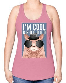 im cool bro 637# - art pop art -Racerback Tank