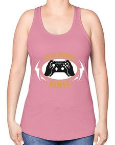 im the ultimate gamer 122# - video games -Racerback Tank