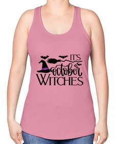 its october witches 34# - witch -Racerback Tank