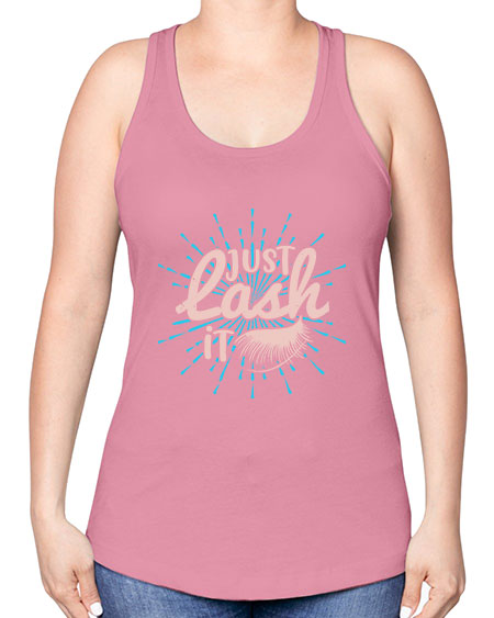 just lash it Style 199# - beauty - fashion -Racerback Tank