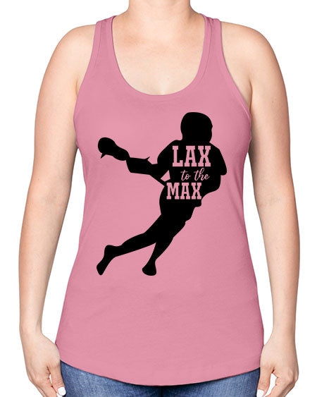 lax to the max 2# - lacrosse -Racerback Tank