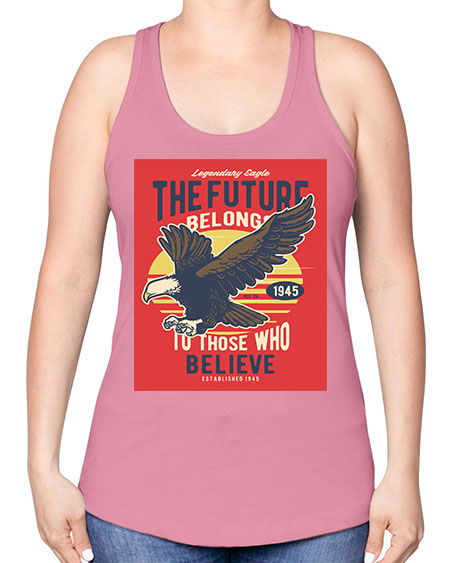 legendary eagle 55# - birds -Racerback Tank